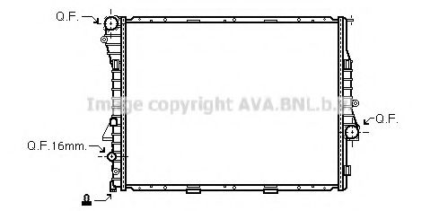 Imagine Radiator, racire motor AVA QUALITY COOLING BW2275