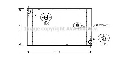 Imagine Radiator, racire motor AVA QUALITY COOLING BW2277