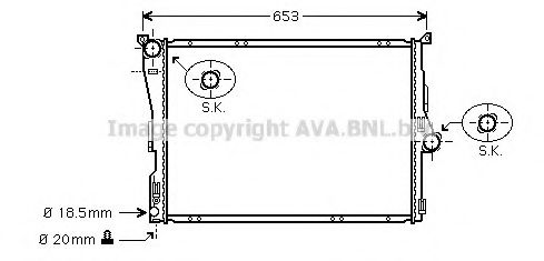 Imagine Radiator, racire motor AVA QUALITY COOLING BW2289