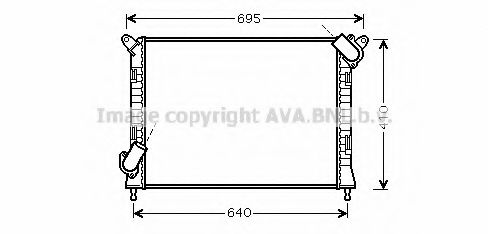 Imagine Radiator, racire motor AVA QUALITY COOLING BW2307