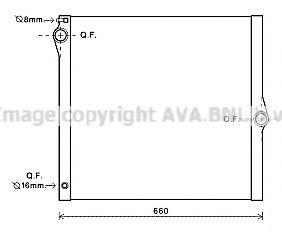 Imagine Radiator, racire motor AVA QUALITY COOLING BW2436