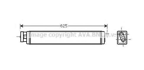 Imagine Radiator ulei, ulei motor AVA QUALITY COOLING BW3398