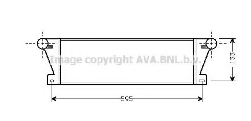 Imagine Intercooler, compresor AVA QUALITY COOLING BW4177