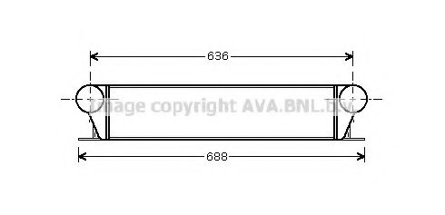 Imagine Intercooler, compresor AVA QUALITY COOLING BW4253