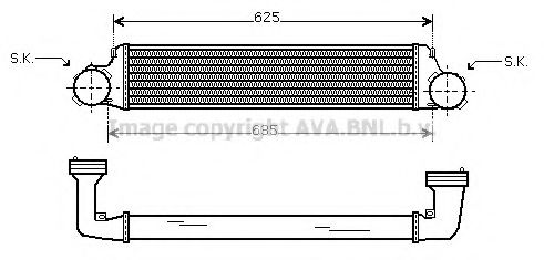 Imagine Intercooler, compresor AVA QUALITY COOLING BW4280