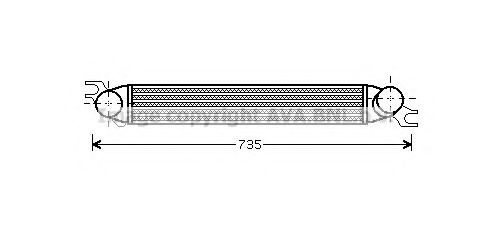 Imagine Intercooler, compresor AVA QUALITY COOLING BW4340