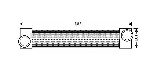 Imagine Intercooler, compresor AVA QUALITY COOLING BW4346