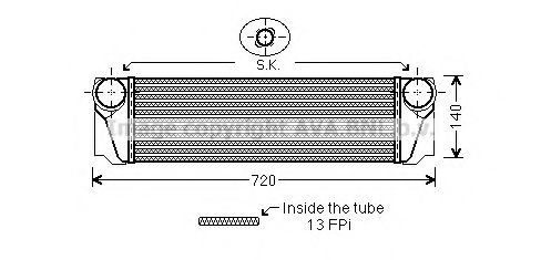 Imagine Intercooler, compresor AVA QUALITY COOLING BW4374