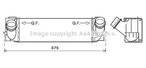 Imagine Intercooler, compresor AVA QUALITY COOLING BW4457