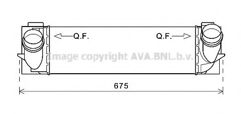 Imagine Intercooler, compresor AVA QUALITY COOLING BW4463