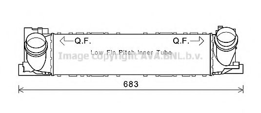 Imagine Intercooler, compresor AVA QUALITY COOLING BW4465