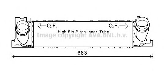 Imagine Intercooler, compresor AVA QUALITY COOLING BW4467