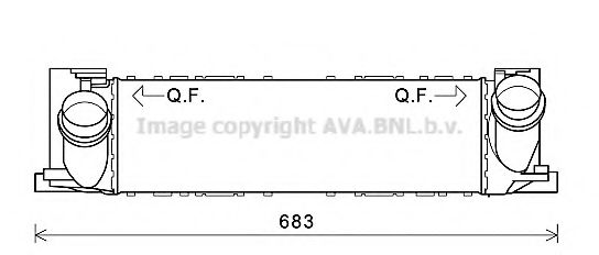 Imagine Intercooler, compresor AVA QUALITY COOLING BW4468