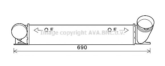 Imagine Intercooler, compresor AVA QUALITY COOLING BW4482