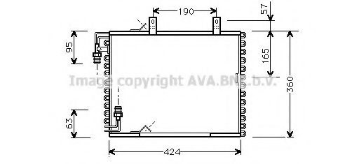 Imagine Condensator, climatizare AVA QUALITY COOLING BW5147