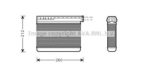 Imagine Schimbator caldura, incalzire habitaclu AVA QUALITY COOLING BW6166