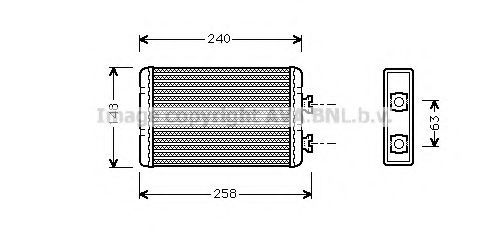 Imagine Schimbator caldura, incalzire habitaclu AVA QUALITY COOLING BW6210