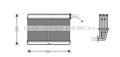 Imagine Schimbator caldura, incalzire habitaclu AVA QUALITY COOLING BW6212