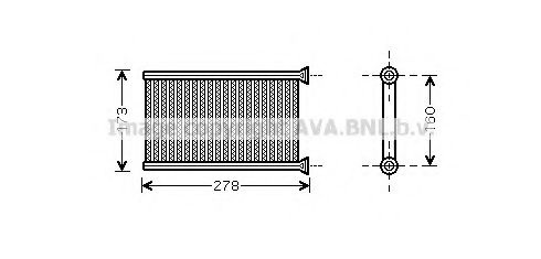 Imagine Schimbator caldura, incalzire habitaclu AVA QUALITY COOLING BW6342