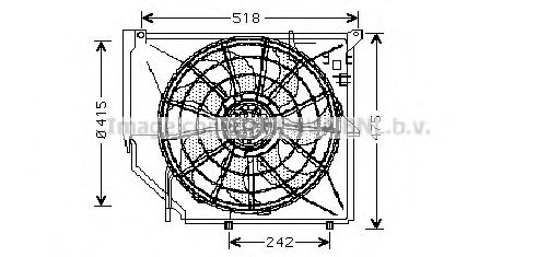 Imagine Ventilator, radiator AVA QUALITY COOLING BW7502