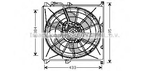 Imagine Ventilator, radiator AVA QUALITY COOLING BW7503