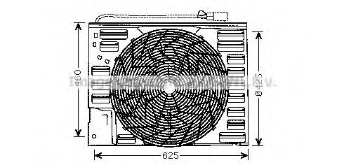 Imagine Ventilator, radiator AVA QUALITY COOLING BW7508