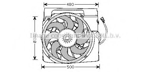 Imagine Ventilator, radiator AVA QUALITY COOLING BW7511