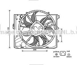 Ventilator, radiator AVA QUALITY COOLING BW7528