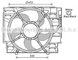 Imagine Ventilator, radiator AVA QUALITY COOLING BW7536