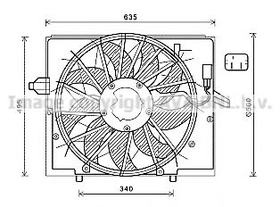 Imagine Ventilator, radiator AVA QUALITY COOLING BW7537