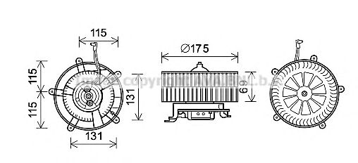 Imagine Electromotor, ventilatie interioara AVA QUALITY COOLING BW8478