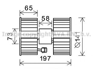 Imagine Electromotor, ventilatie interioara AVA QUALITY COOLING BW8483