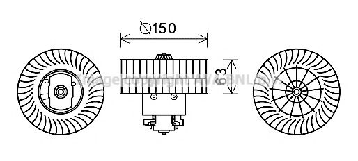 Imagine Electromotor, ventilatie interioara AVA QUALITY COOLING BW8488