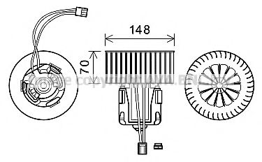 Imagine Electromotor, ventilatie interioara AVA QUALITY COOLING BW8540