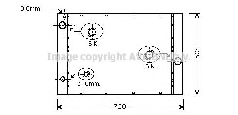 Imagine Radiator, racire motor AVA QUALITY COOLING BWA2285