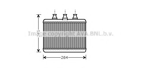 Imagine Schimbator caldura, incalzire habitaclu AVA QUALITY COOLING BWA6271