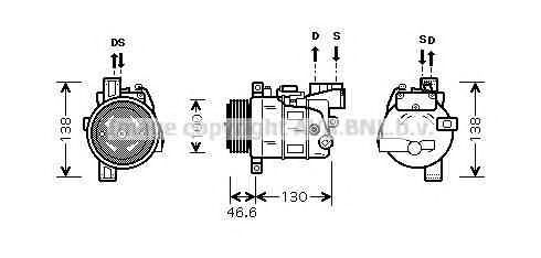 Imagine Compresor, climatizare AVA QUALITY COOLING BWAK319