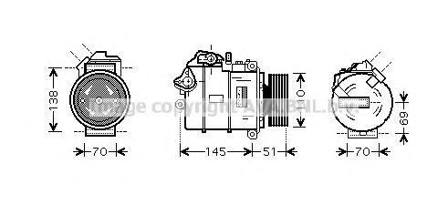 Imagine Compresor, climatizare AVA QUALITY COOLING BWAK320