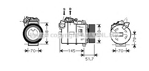 Imagine Compresor, climatizare AVA QUALITY COOLING BWAK329