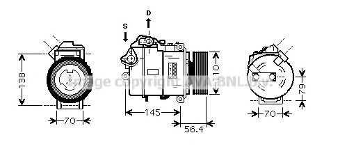 Imagine Compresor, climatizare AVA QUALITY COOLING BWAK330