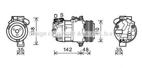 Imagine Compresor, climatizare AVA QUALITY COOLING BWAK390