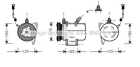 Imagine Compresor, climatizare AVA QUALITY COOLING BWK016