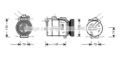 Imagine Compresor, climatizare AVA QUALITY COOLING BWK064