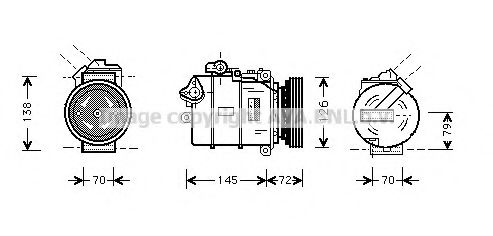 Imagine Compresor, climatizare AVA QUALITY COOLING BWK226