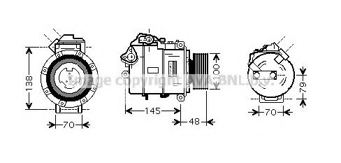 Imagine Compresor, climatizare AVA QUALITY COOLING BWK328