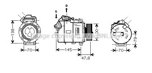 Imagine Compresor, climatizare AVA QUALITY COOLING BWK331