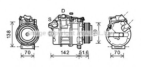 Imagine Compresor, climatizare AVA QUALITY COOLING BWK427