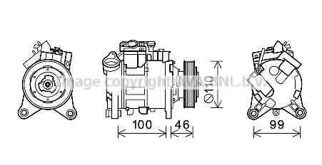 Imagine Compresor, climatizare AVA QUALITY COOLING BWK489