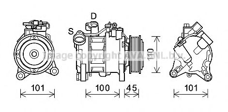 Imagine Compresor, climatizare AVA QUALITY COOLING BWK499