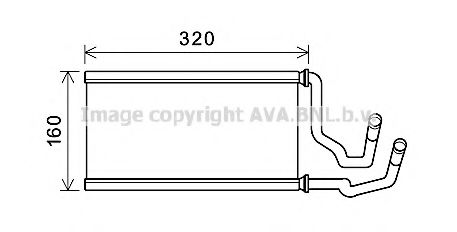 Imagine Schimbator caldura, incalzire habitaclu AVA QUALITY COOLING CC6002